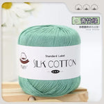 Lace Thread Silk Cotton Thread Pure Hand-woven Doll Material Package Crochet Wool Ball Worsted Silk Cotton 100%