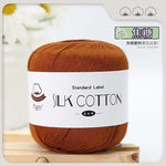 Lace Thread Silk Cotton Thread Pure Hand-woven Doll Material Package Crochet Wool Ball Worsted Silk Cotton 100%