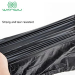 Large Capacity 20L Biodegradable Corn Starch Garbage Bags, 100 Count - Black