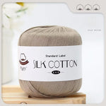 Lace Thread Silk Cotton Thread Pure Hand-woven Doll Material Package Crochet Wool Ball Worsted Silk Cotton 100%