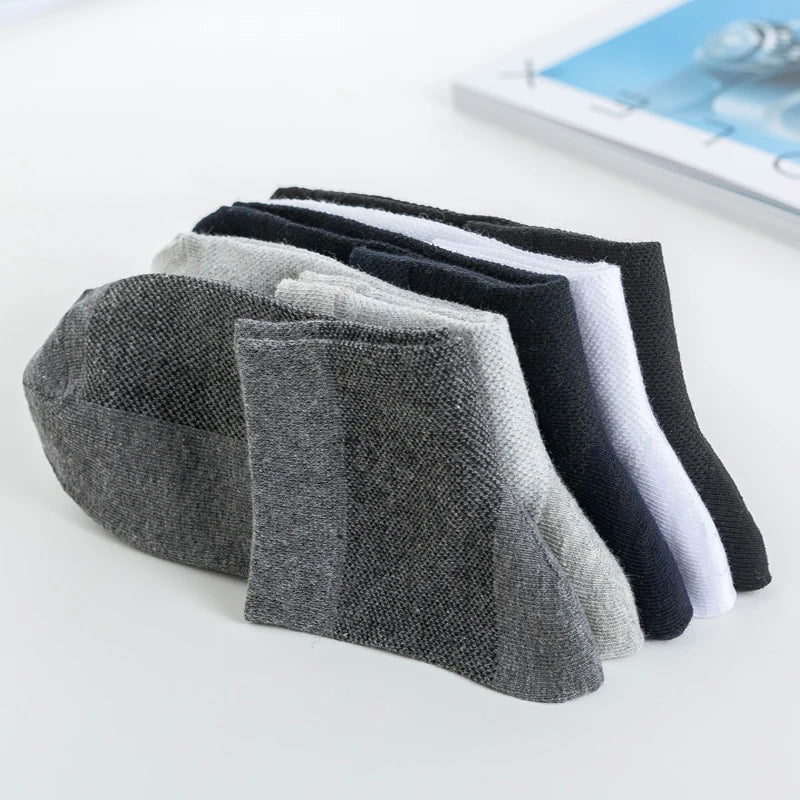 Sports Fit 5Pcs Breathable Casual Athletic Organic Cotton Mens Socks