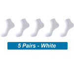 Sports Fit 5Pcs Breathable Casual Athletic Organic Cotton Mens Socks