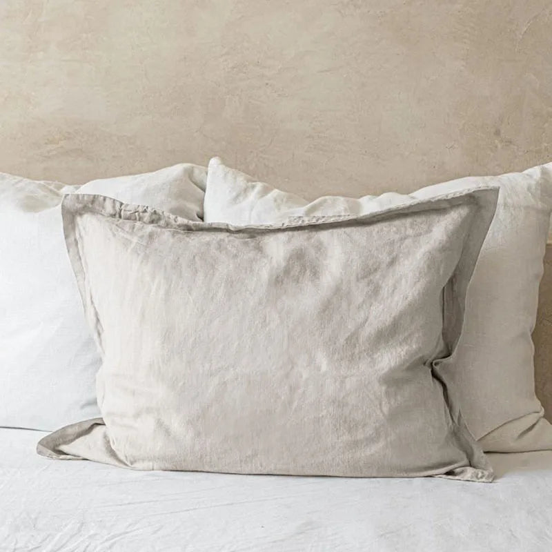 Natural Fabric 2Pcs 100% Linen Pillowcases
