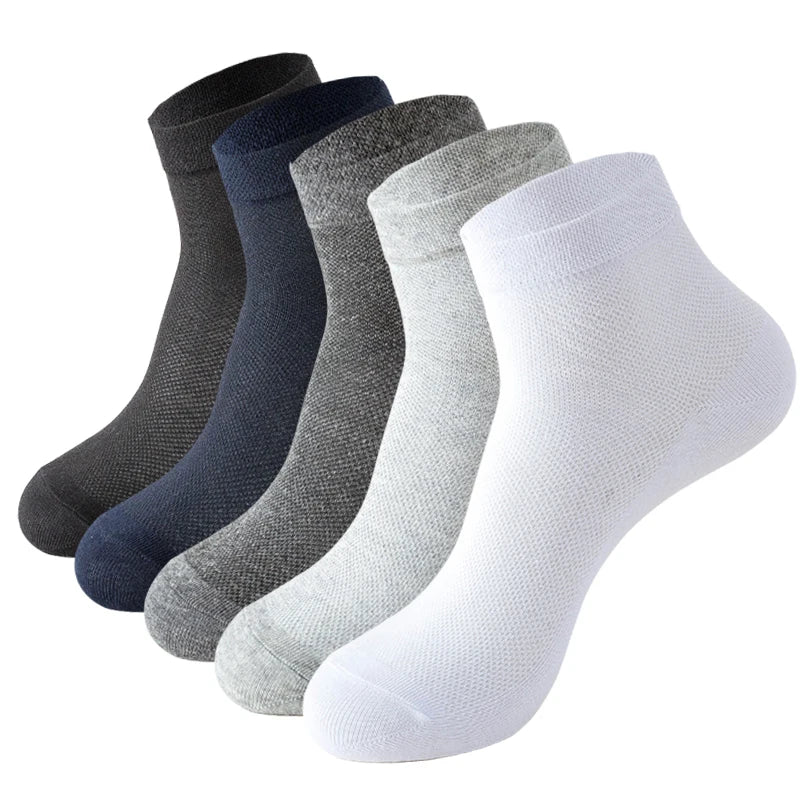 Sports Fit 5Pcs Breathable Casual Athletic Organic Cotton Mens Socks