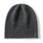 2024 Winter Unisex 100 Cashmere Hats Outdoor Casual Keep Warm Solid Color Cashmere Knitted Beanie Hat Women /Men Hedging Caps