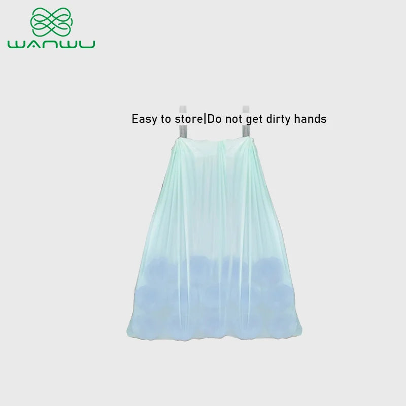 Corn Starch Based Biodegradable & Compostable Bags - 60 Count 25L Sky Blue Trash Bags