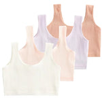 Bellflower Bloom Lace Top 4Pcs Cotton Girls Training Bra