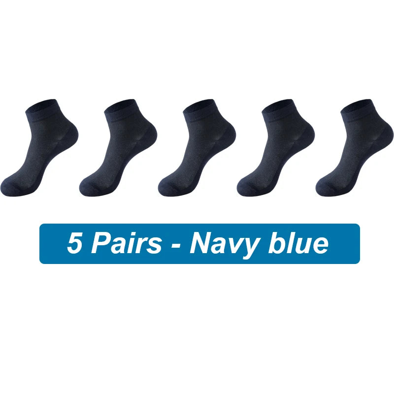 Sports Fit 5Pcs Breathable Casual Athletic Organic Cotton Mens Socks