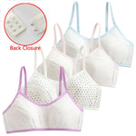 Bellflower Bloom Lace Top 4Pcs Cotton Girls Training Bra