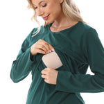 NEW Long Sleeve Pregnancy Maternity Clothes Breast Feeding Tops For Pregnant Women Nursing Top Postpartumn T-shirt Big Size