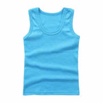 Kids Underwear Boys Vests Children Summer Vest Tops for Girls Solid Tank Top Boy Clothes Cotton Tees Sleeveless 2 to 12Y