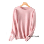 Women's Round Neck Cashmere Sweater Base Layer Underneath Sweater Sweater Women's and Winter New Style