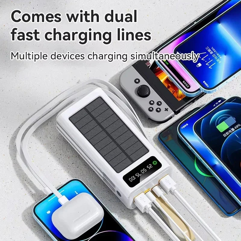 Energy Savers Solar Power Bank Large External Battery for iPhone