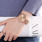 Opulent Gold Hannah Martin Quartz Stainless Steel Womens Watch