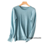 Women's Round Neck Cashmere Sweater Base Layer Underneath Sweater Sweater Women's and Winter New Style