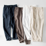 Oceanic Views Cotton Linen Mens Pants