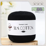 Lace Thread Silk Cotton Thread Pure Hand-woven Doll Material Package Crochet Wool Ball Worsted Silk Cotton 100%