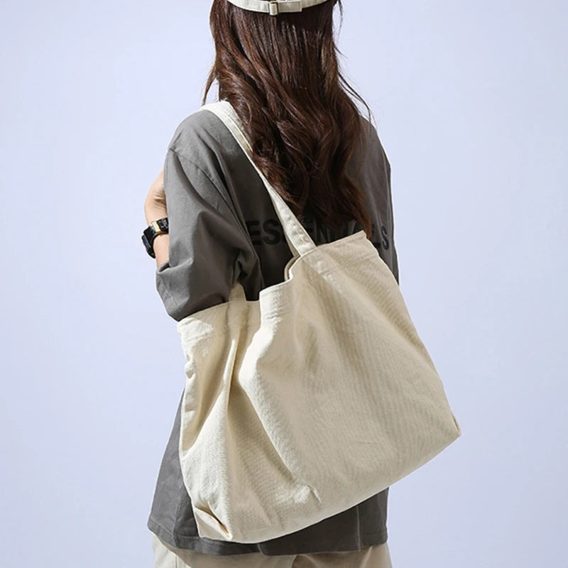 Olive Green Shopper Bag Cotton Womens Tote Bag