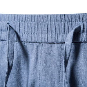 Green Coastal Drawstring Cotton Men's Shorts