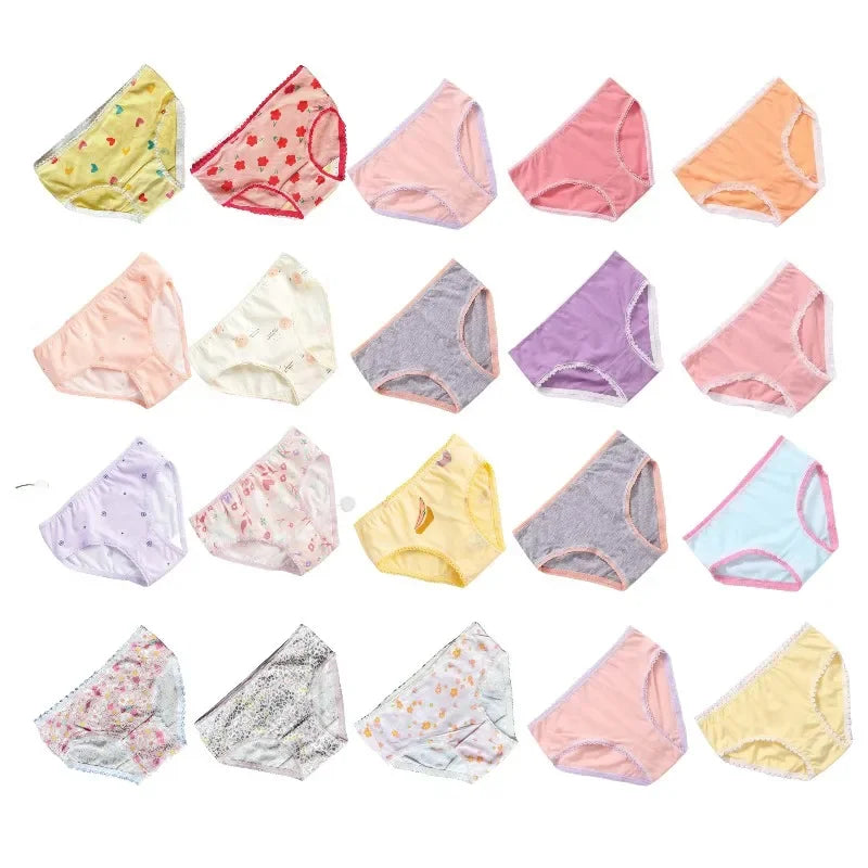 Pastel Hues 24pcs 100% Cotton Girls Panties