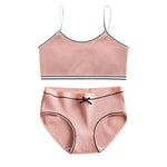 Verbena Buds Cotton Girls Bra & Panty Set