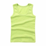 Kids Underwear Boys Vests Children Summer Vest Tops for Girls Solid Tank Top Boy Clothes Cotton Tees Sleeveless 2 to 12Y