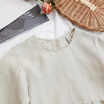 Flax FIelds Cotton Linen Girls Dress