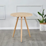 1Pc Nordic Style Cotton Linen Wood Dining Table With Chairs Set