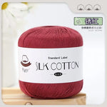 Lace Thread Silk Cotton Thread Pure Hand-woven Doll Material Package Crochet Wool Ball Worsted Silk Cotton 100%