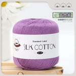 Lace Thread Silk Cotton Thread Pure Hand-woven Doll Material Package Crochet Wool Ball Worsted Silk Cotton 100%