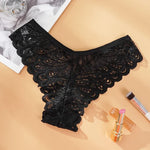 Women's Underwear Lace Sexy Panties Female Underpants Solid Color Transparent Panty Intimates Low-Rise Women Lingerie