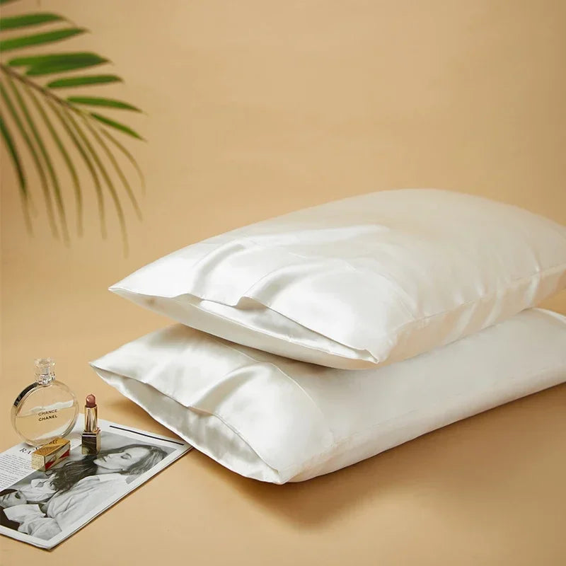 Earth Lux 2Pcs 100% Mulberry Silk Pillowcases