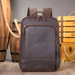 Nature Fields Laptop Bag Leather Organic Cotton Mens Backpack