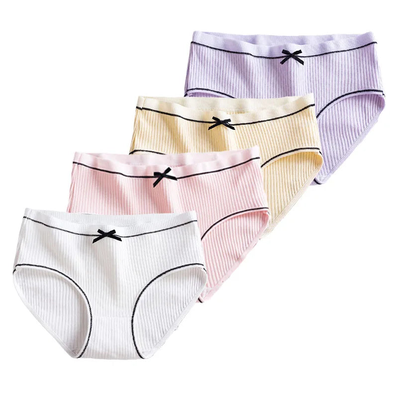 4 Pieces/Lot Maternity Underwear Women Cotton Pregnant Panties Elastic Women Seamless Briefs Soft Pregnancy Intimate Lingeries