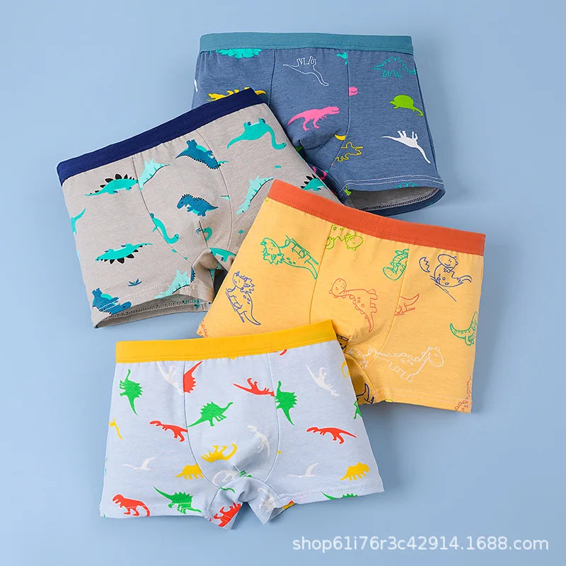 Jungle Toons 4Pcs Cotton Boys Underwear