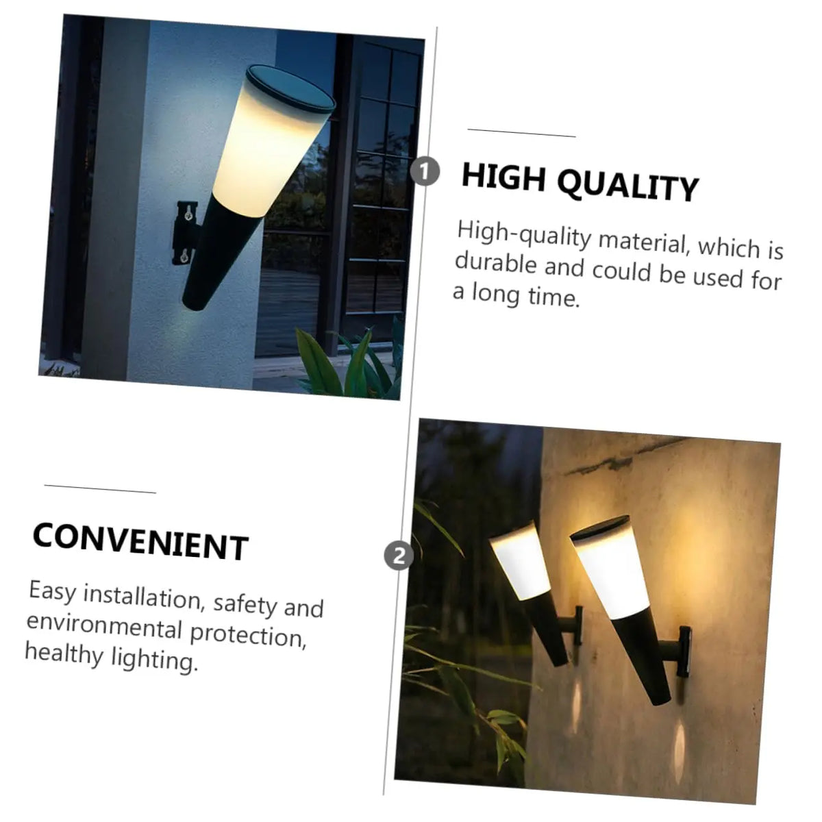 Energy Savers Outdoor Solar Wall Light