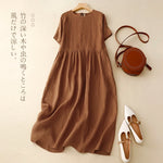 Mexican Summer Cotton Linen Womens Dress