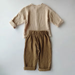 Mountain Explorer 2PCS Organic Cotton Boys & Girls Short Sleeve & Pants Set