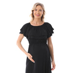 Blueberry Harvest Viscose Maternity Dress