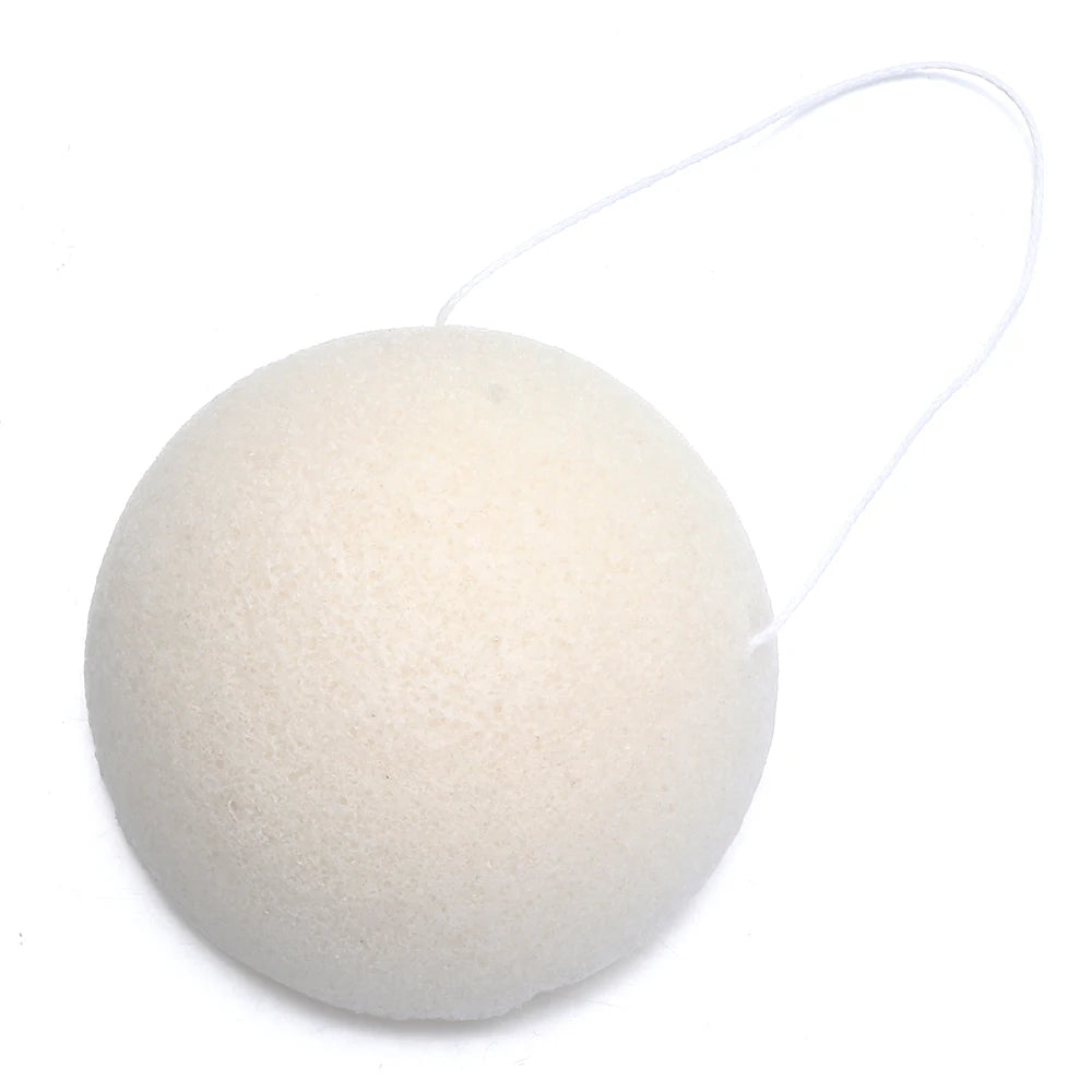 1PC Natural Fiber Material Face Wash Cleaning Sponge Face Wash Puff Konjac Cleaning Sponge Facial Cleansing Exfoliator