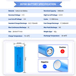 Renewable Power 3V 3500mAh Sodium-Ion Batteries