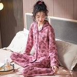 Plaid Hearts Cotton Womens Pajama Set