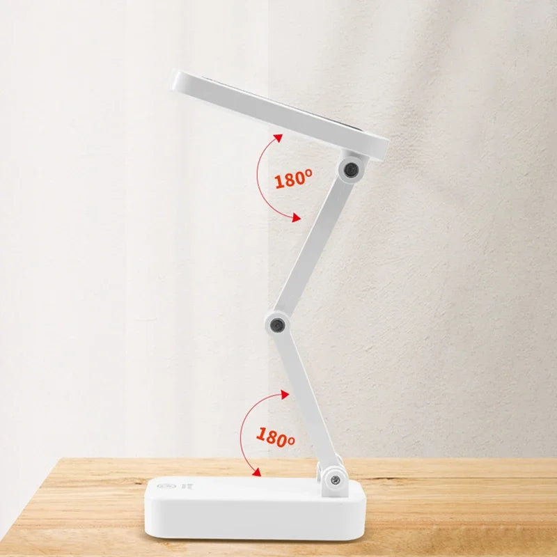 Energy Savers Solar Powered Foldable Desk Lamp With USB Charging