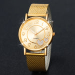 5PCS/Set Women Watches Diamond Butterfly Jewelry Set Gold Plastic Band Quartz Watch