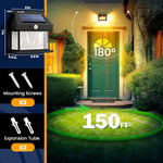 Energy Savers Outdoor Waterproof Wall Motion Sensor Solar Light