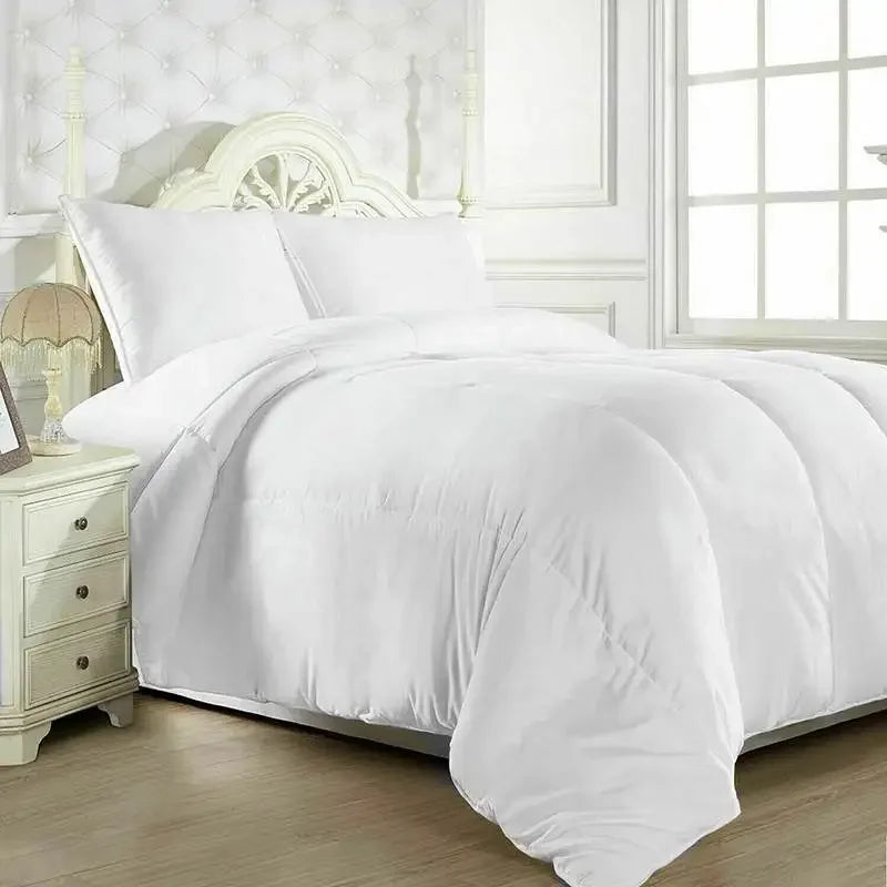Tranquil Oasis Size 100% Cotton Comforter With Goose Feather Filling