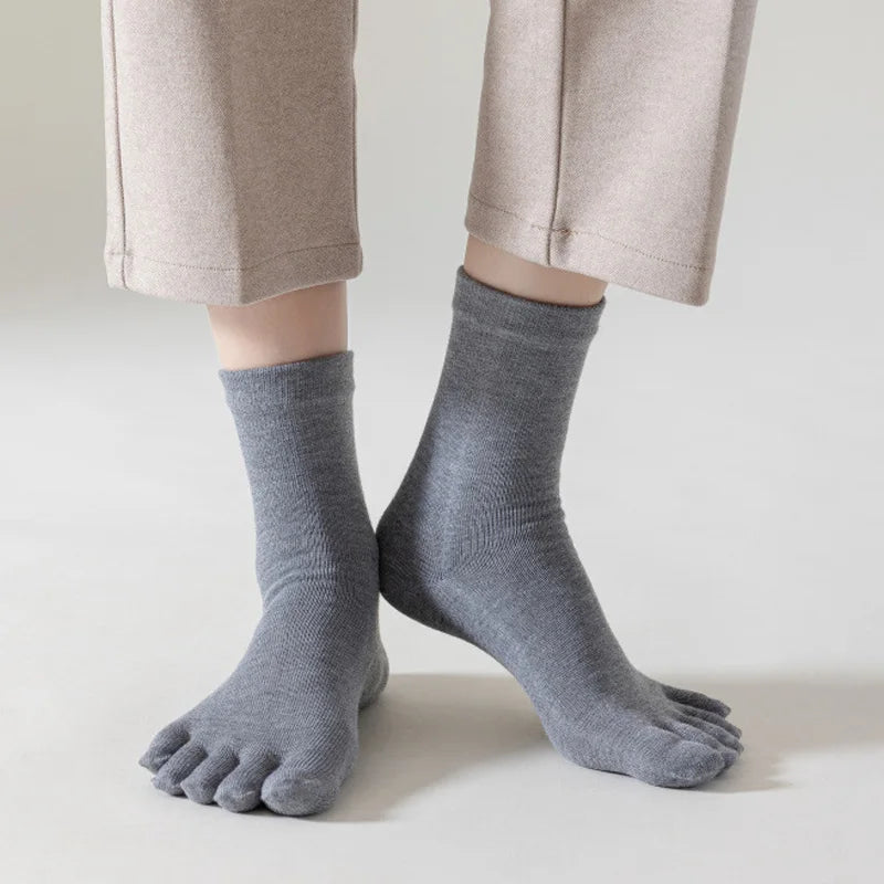 Bells of Ireland Five Finger Non-Slip Organic Cotton Womens Socks Woman