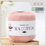 Lace Thread Silk Cotton Thread Pure Hand-woven Doll Material Package Crochet Wool Ball Worsted Silk Cotton 100%