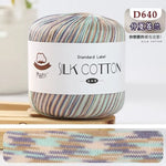 Lace Thread Silk Cotton Thread Pure Hand-woven Doll Material Package Crochet Wool Ball Worsted Silk Cotton 100%