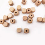 100Pcs Wood Cube Jewelry Making Beads For Bracelets Necklaces